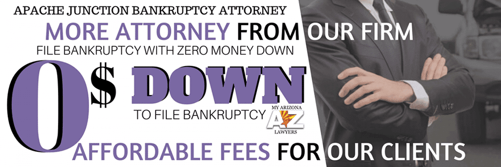 Zero money down bankruptcy infographic